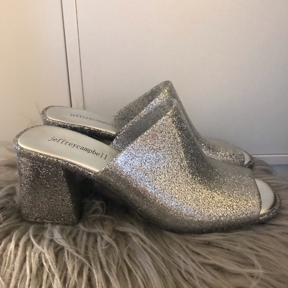 Jeffrey Campbell Glitter Jelly Slides
